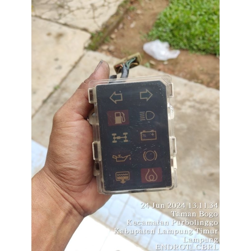 panel lampu indikator speedometer Chevrolet trooper