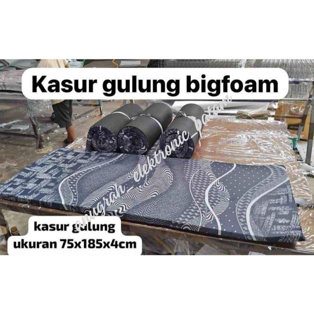 Kasur Lipat Tebal Anti Kempes / Kasur Busa / Matras Gulung / Kasur Lipat Gulung / Kasur Kosan BATAM