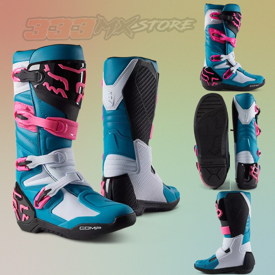 Boots FOX Comp M Blue Sepatu Boots FOX Comp M Blue Cross Trail Original