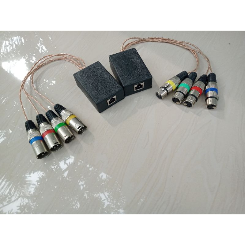 KONVERTER KABEL LAN TO XLR 4 WAY