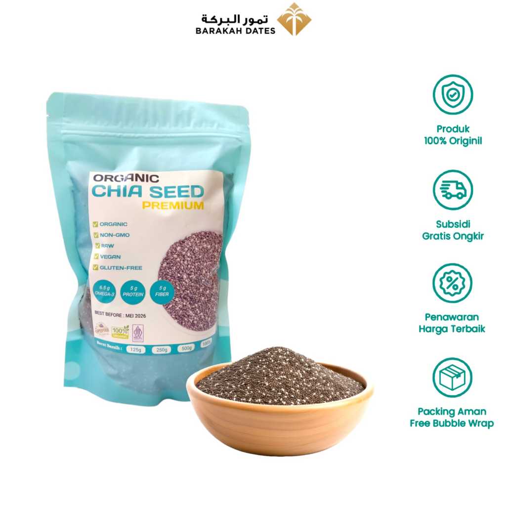 

Chia Seeds Premium Original 250gram Grade A NON GMO