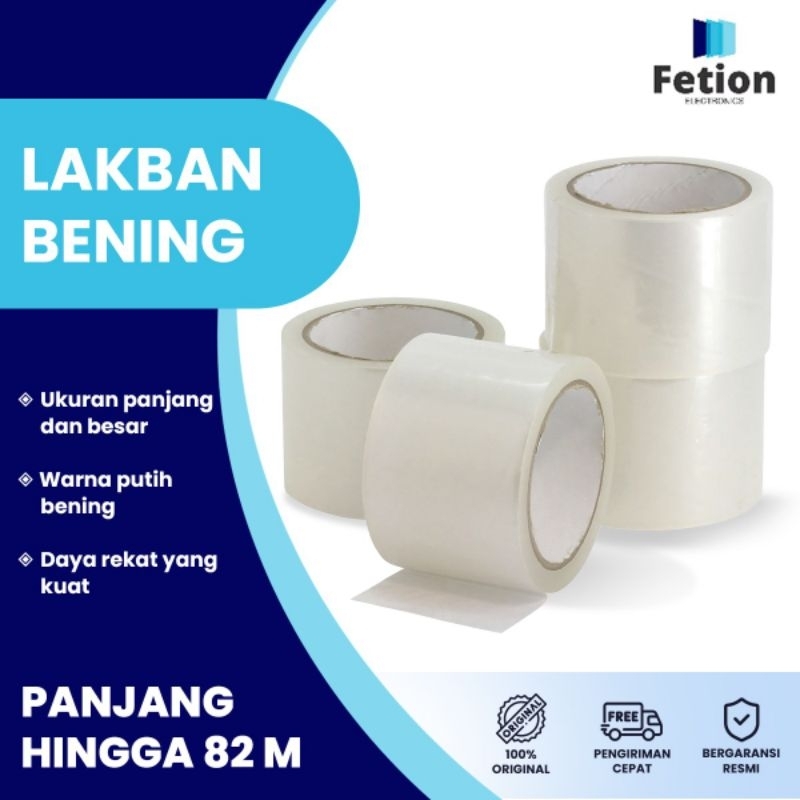 

Lakban Bening Isi 6 Pcs Ukuran 100 Yard 45MM