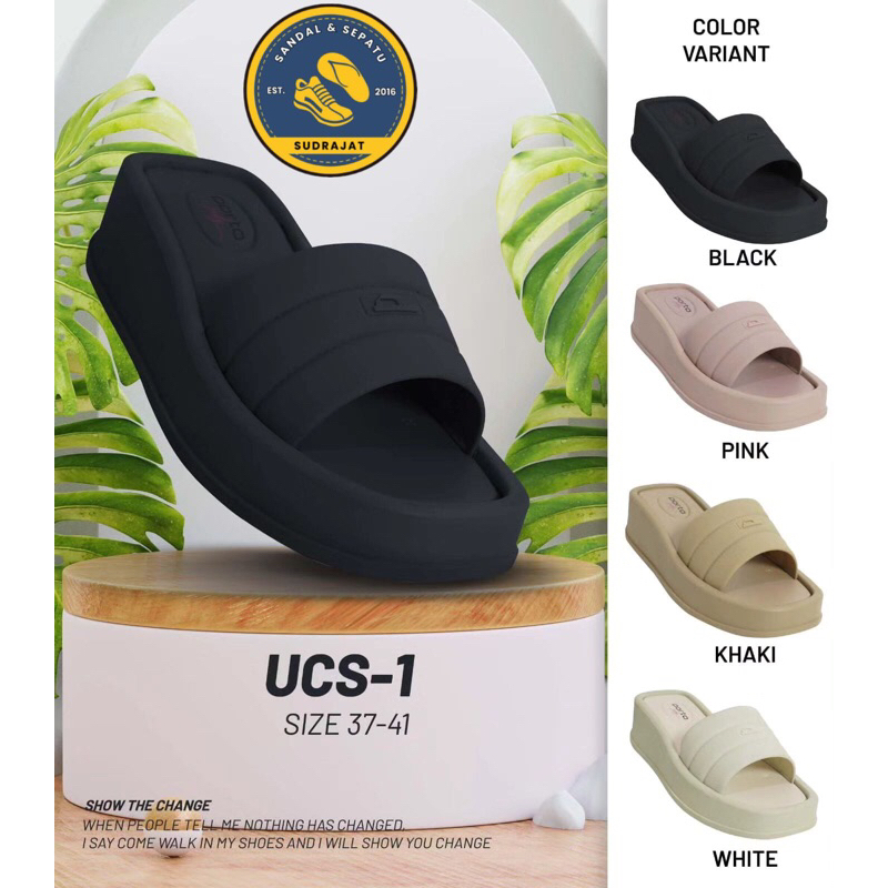 sandal selop hak tinggi fuji