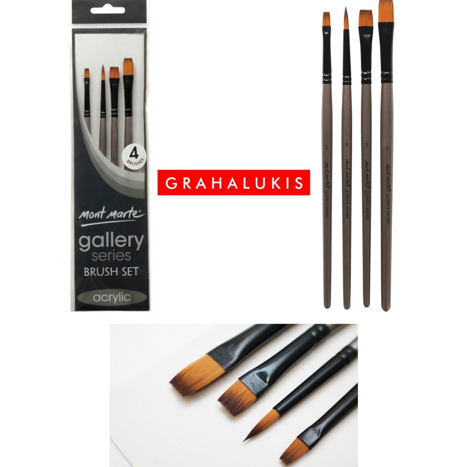 

Kuas Cat Akrilik Gallery Series Brush Set Acrylic 4 pcs BMHS11 j O8N7