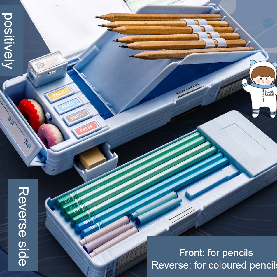 

Tempat Pensil Multifungsi Motif Untuk Anak Kotak Pensil Pola Kartun Lapisan Ganda dan Tunggal dengan Rautan Kapasitas h J7G9