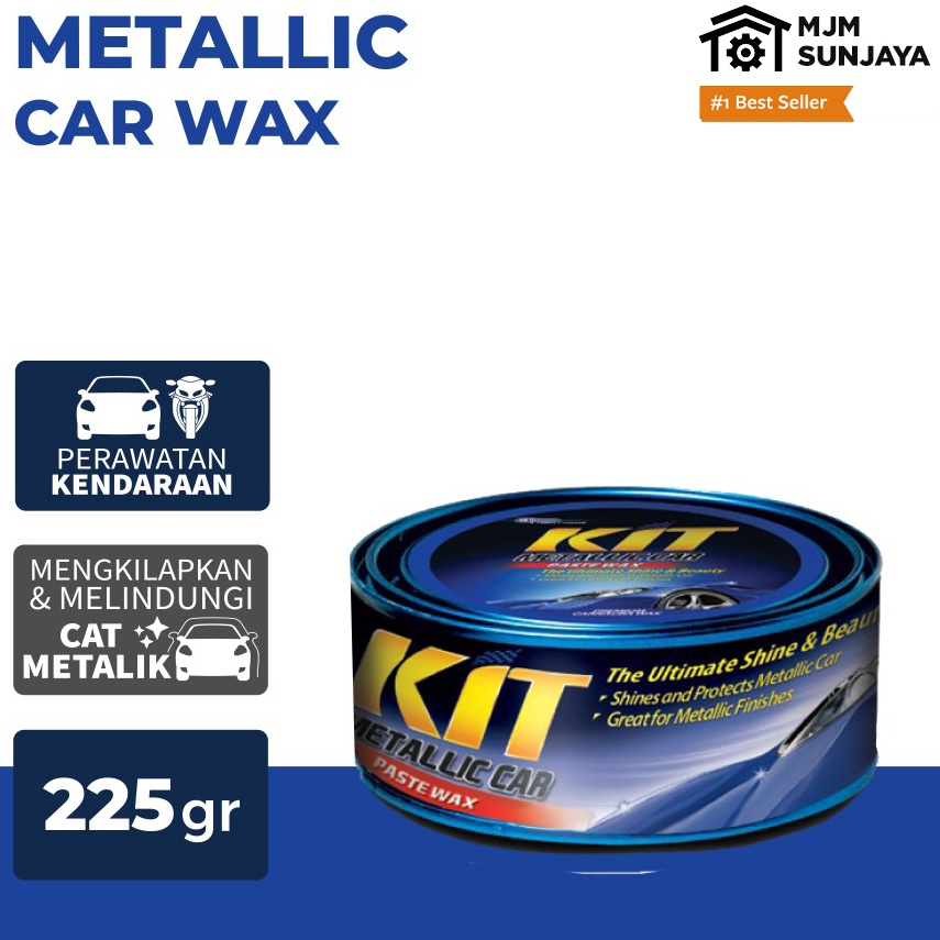 KODE G69G KIT Car Paste Wax Metallic 225gr Pasta Poles Pengkilap Pelindung Cat Body Mobil Motor Meta