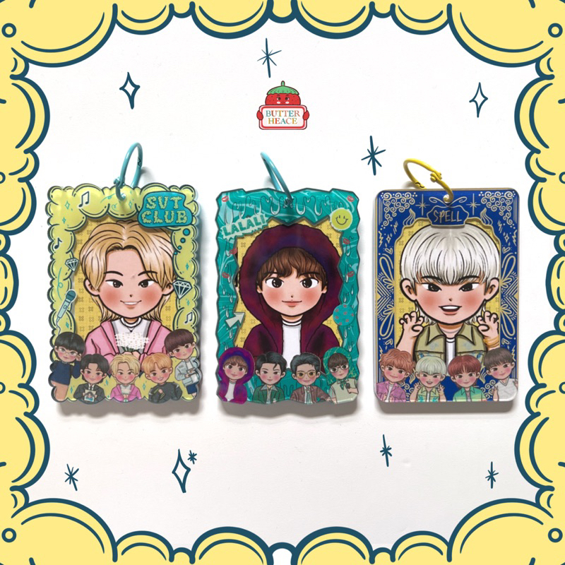 PHOTOCARD HOLDER SEVENTEEN & KEYCHAIN GLITTER | CAHOL SEVENTEEN (UNIT)