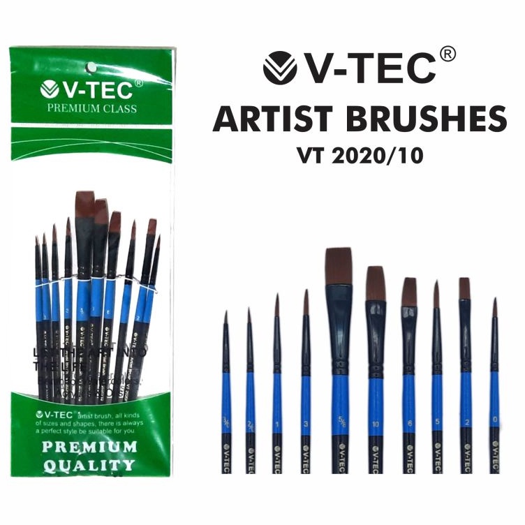

KODE X32K Kuas Set Artist Brush VTec 221 VTec Artist Brushes VT221