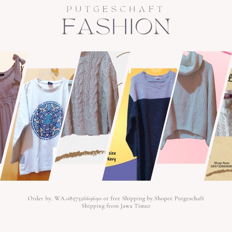 Cardigan dan atasan Rajut import