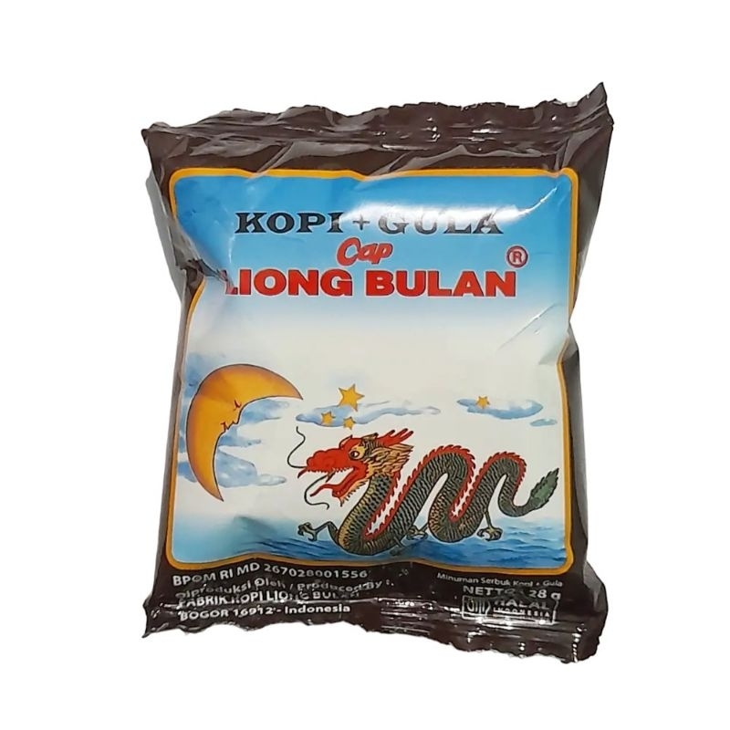 

Kopi Liong Bulan plus Gula 28gr 1pack/20sachet