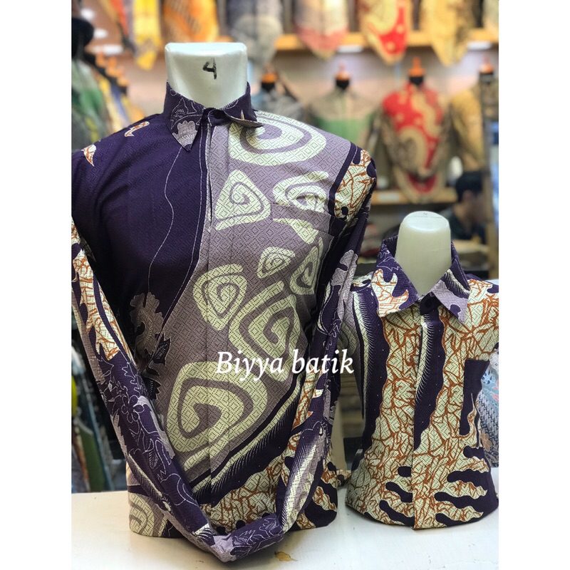 BATIK PRIA DEWASA DAN ANAK BAHAN DOBBY PREMIUM// BATIK AYAH DAN ANAK// SERAGAM BATIK