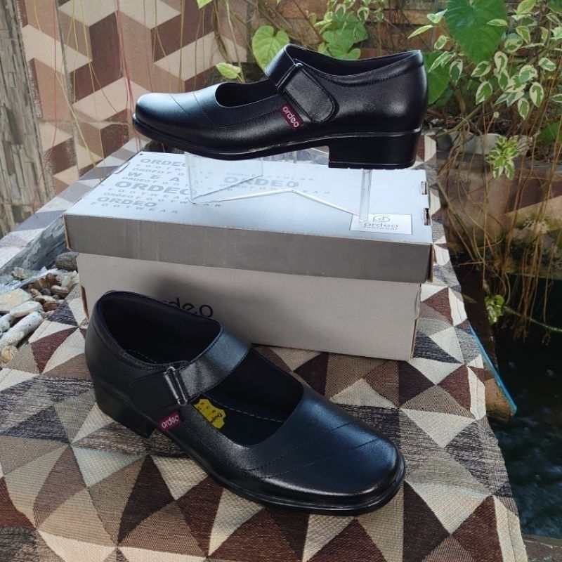 sepatu kulit pancus paskibra wanita hitam terbaru kwalitas premium kekinian