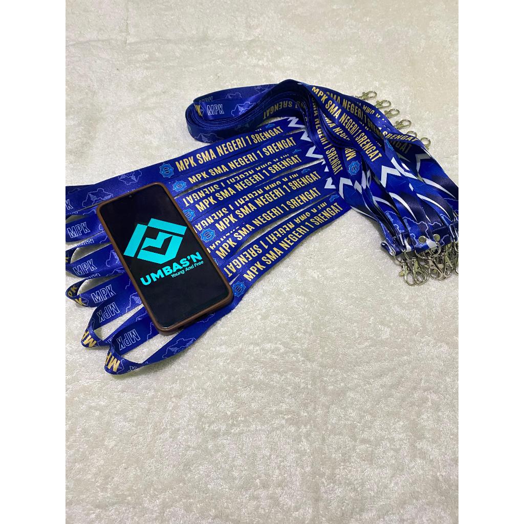 

TALI LANYARD CUSTOM GANTUNGAN ID CAD FULL PRINTING 2CM