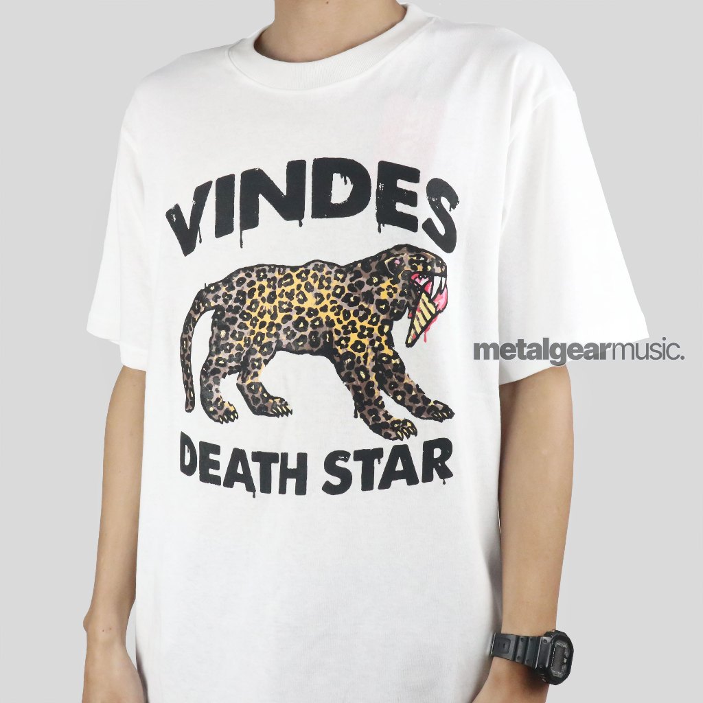 Metalgear Music Original Vindes X Teenage Death Star - White Tshirt Baju Kaos