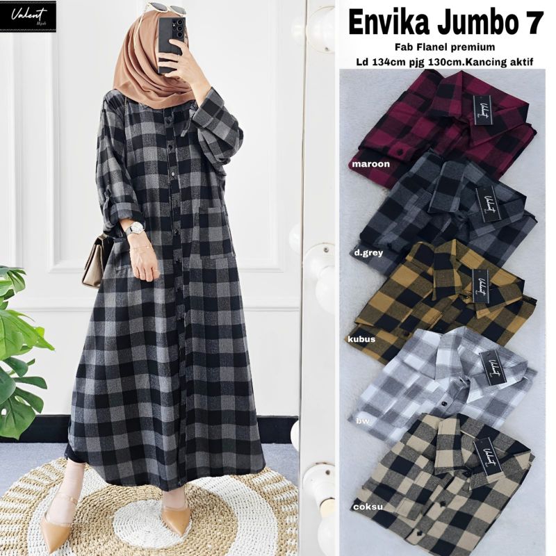 GAMIS RAJUT ENVIKA JUMBO 7 MAXY DRESS JUMBO XXL BAJU WANITA DRESS KONDANGAN TERBARU ORI SOLO GAMIS J