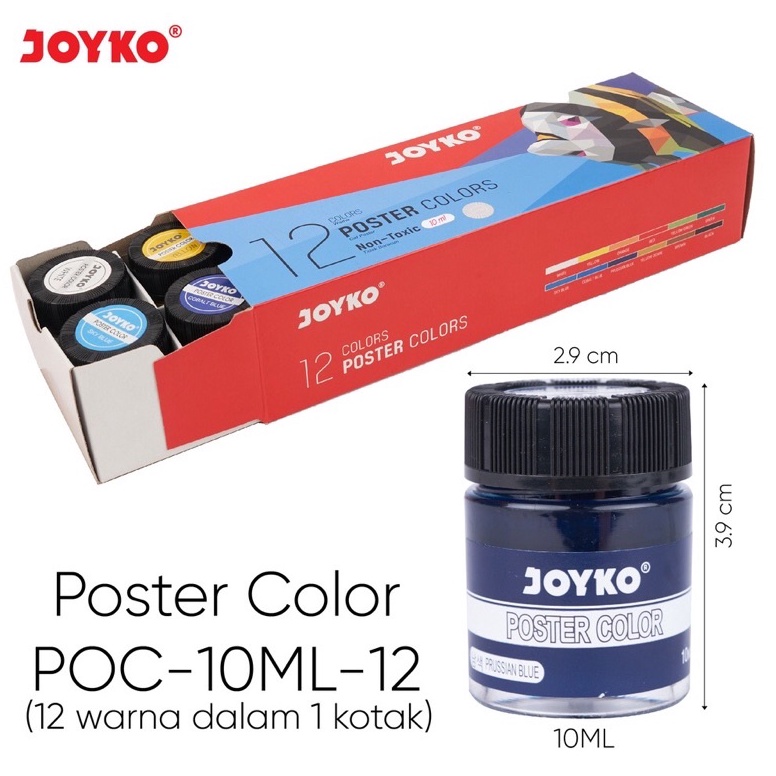 

CAT POSTERPOSTER COLOR JOYKO 12 WARNA POC1ML12W s R3S3