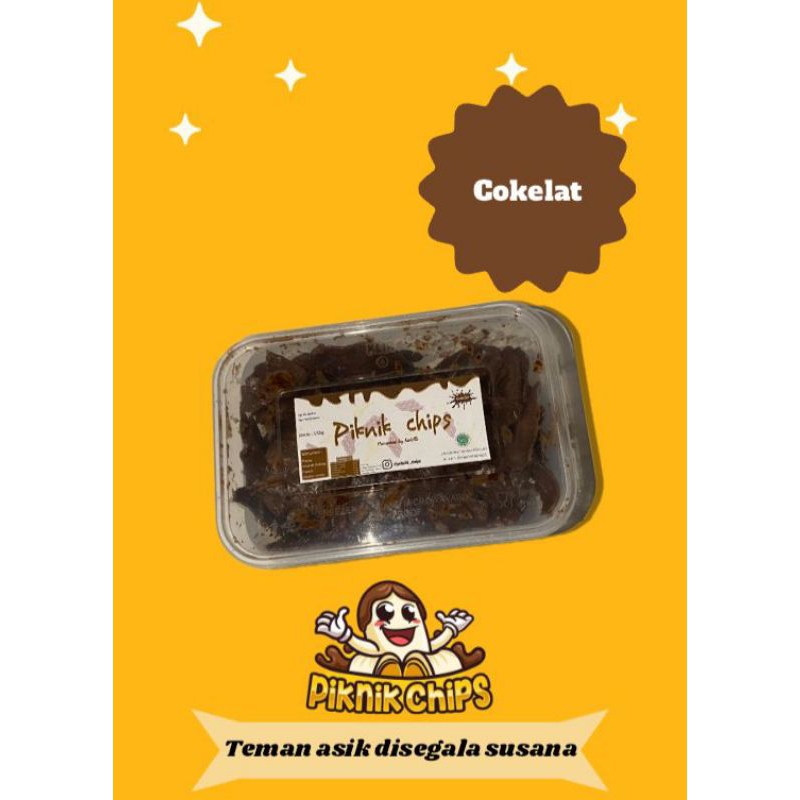 

keripik pisang Coklat lumer 250 gr - Piknik Chips