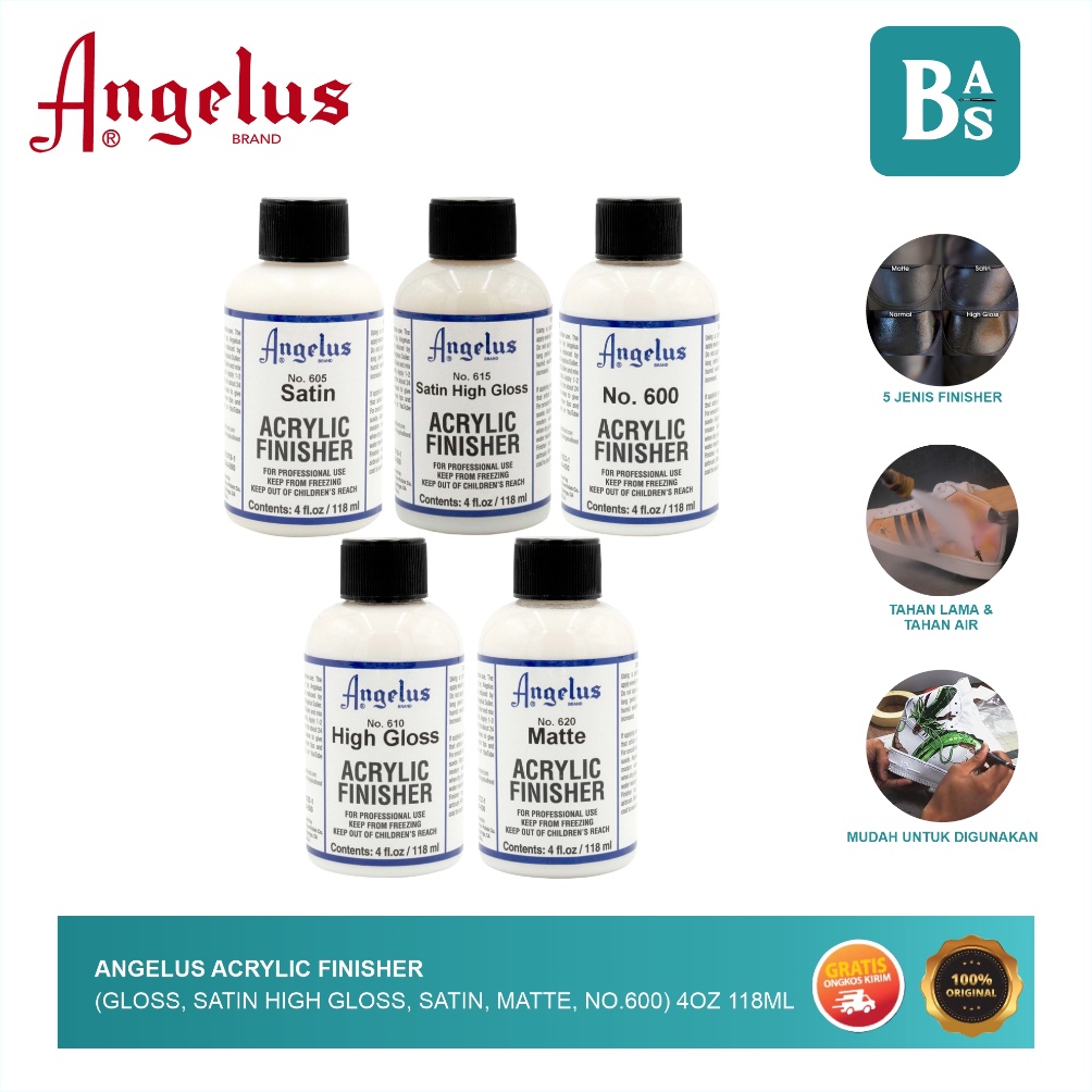 

Angelus Acrylic Finisher High Gloss Satin Matte no6 4oz 118ml i G6T8