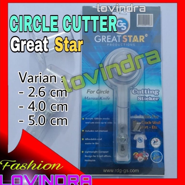 

Circle Cutter Great Star Alat Pemotong Sticker Lingkaran Bulat bundar y U3E3