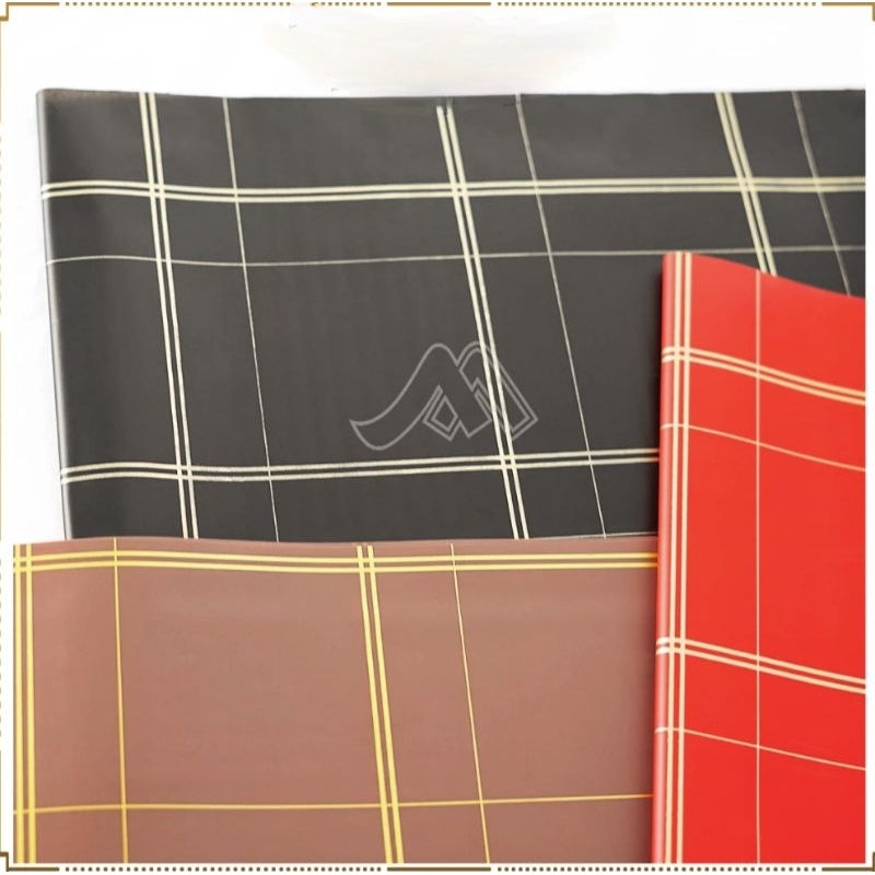 

Flower Wrapping Paper Line Motif I LEMBAR / Cellophane Kertas Buket / Pembungkus Bunga