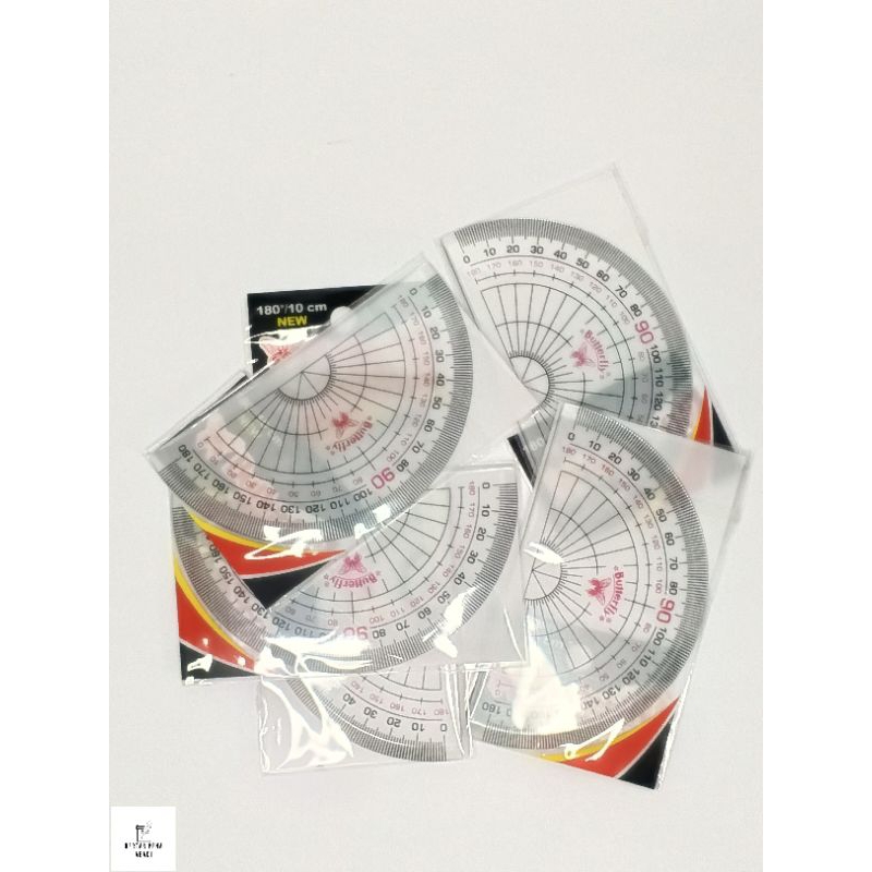 

BUTTERFLY PROTRACTOR 180° PENGGARIS BUSUR 180° BUTTERFLY DERAJAT