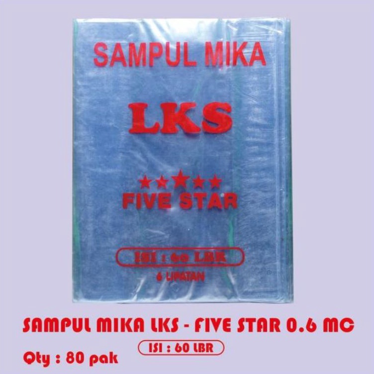 

KODE A19H Sampul bukuSampul plastik mika LKS 1pak6lbr