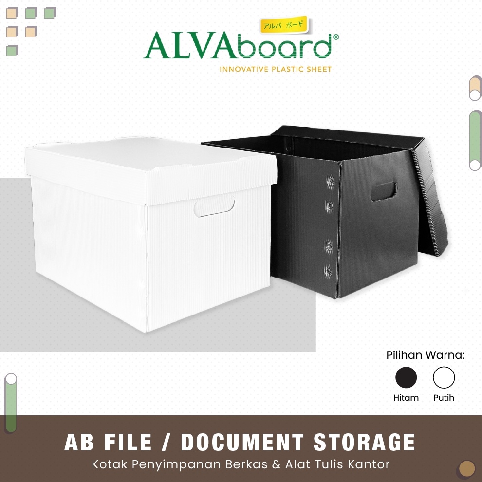 

Kardus Dokumen ALVAboard Box File Kantor Tutup Pisah Ukuran 365x265x24 cm P x L x T g Q1L7