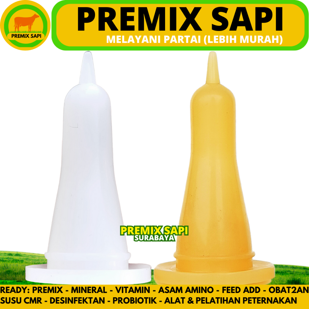 DOT KAMBING SILIKON - DOT ANAK KAMBING - DOT CEMPE - DOT SILIKON KUNING 1pcs