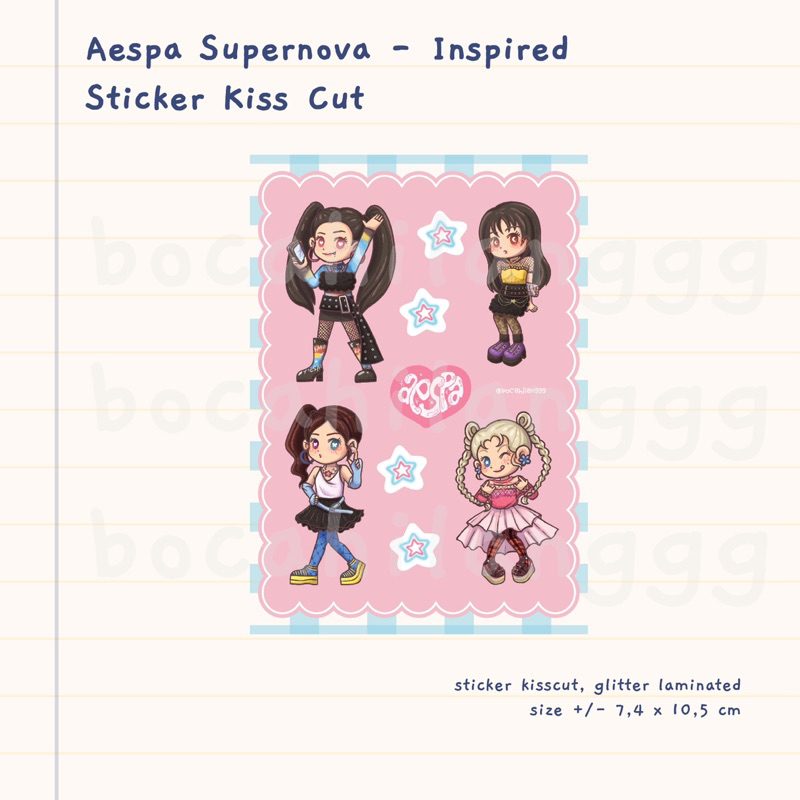 

Aespa Supernova Inspired Sticker by @bocahilanggg