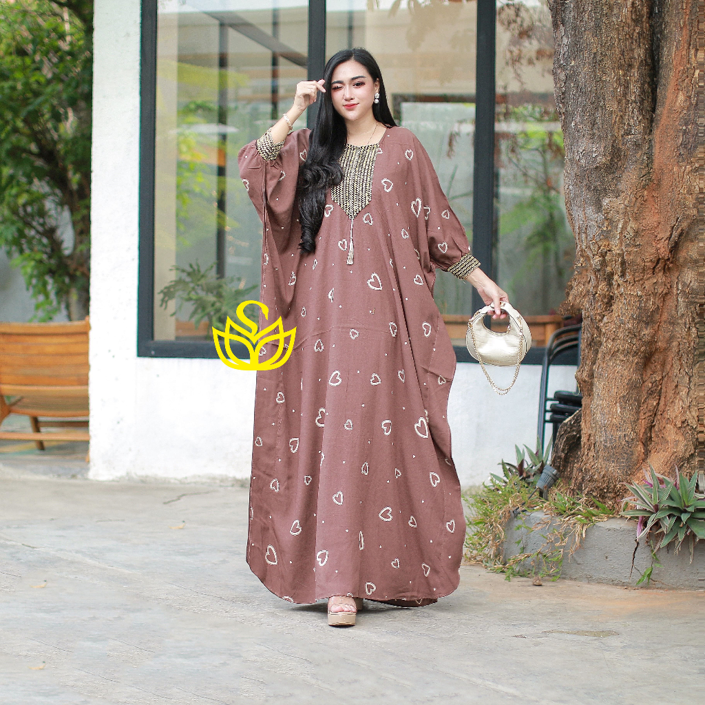 Gamis Kaftan Batik Kaftan Gamis Jumbo Kaftan Rayon Gamis Renda Sultan viral Rayon Premium