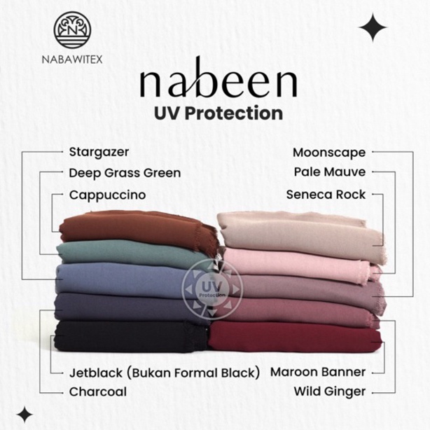 KODE Y64W Bahan Kain Nabeen UV Protection by Nabawitex  bahan abaya gamis pakaian