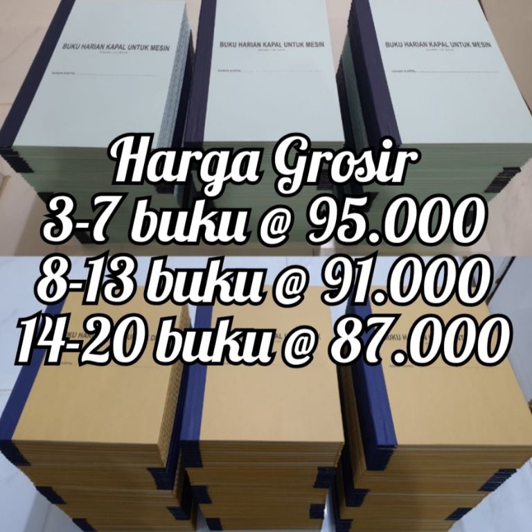 

KODE Q67N Jurnal Log Book Buku Harian Kapal Engine Mesin Deck