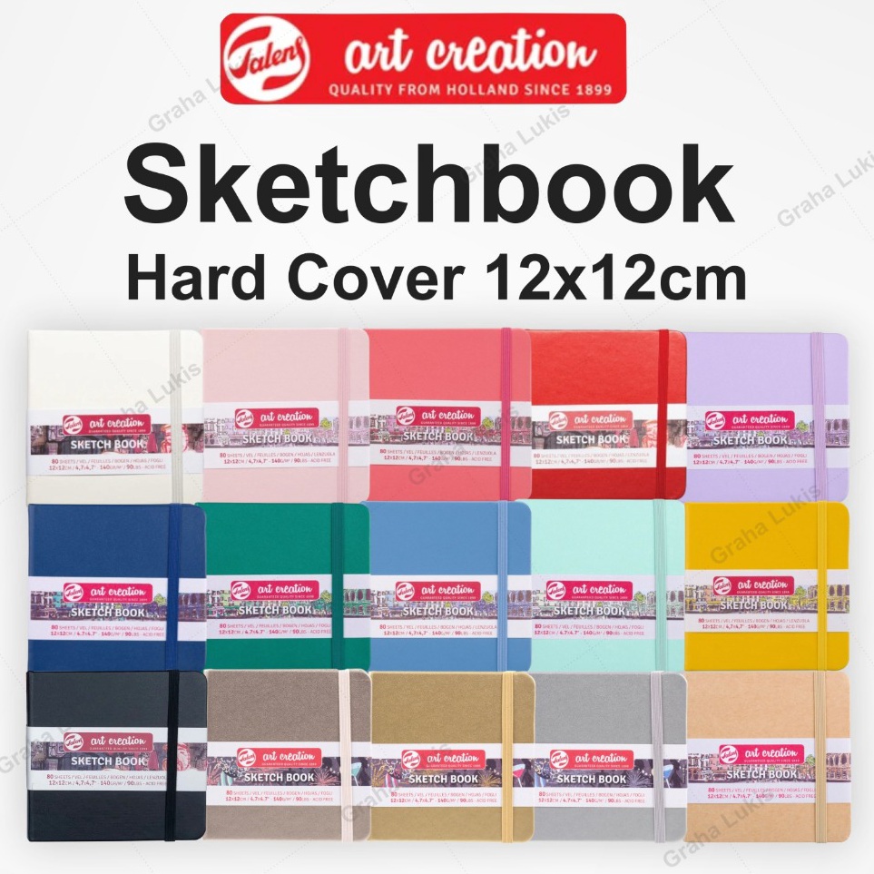 

Talens Art Creation Sketch Book 12x12 Hard Cover Sketchbook Hard Cover 12x12 g Q1P7