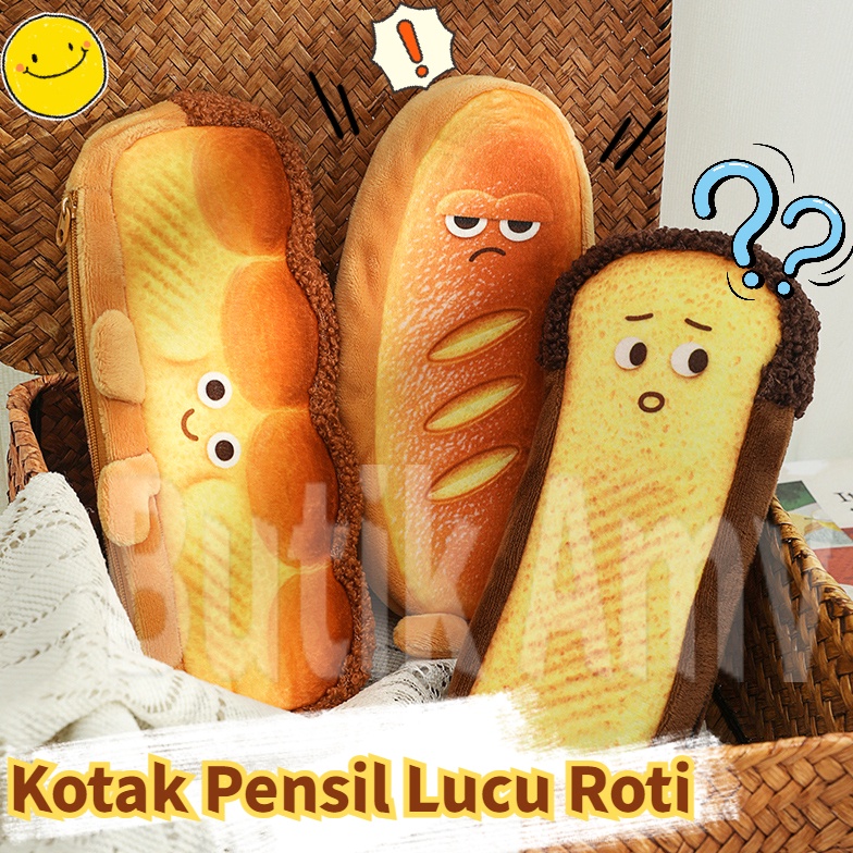 

CODPencil Case Kain Kotak Lucu Karakter Roti French ToastHamburger Cute Pensil Sekolah Aesthetic Korea t W6O7