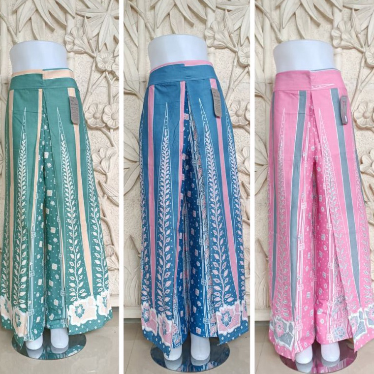 KODE F15V CELANA KULOT LAYER MOTIF CEMARA CELANA BATIK TUMPUK KERJA KANTORAN BAWAHAN KEBAYA CELANA P