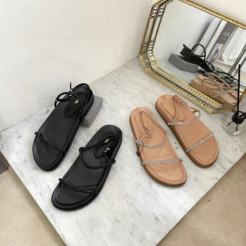 Wedges blink strappy sandal 2.5cm slingback by Zara import high quality fashion shoes sandal tali wa