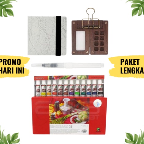 

PAKET LENGKAP MINI PALLETE WOODEN MAGNETIC WATERCOLOR m O3Y8