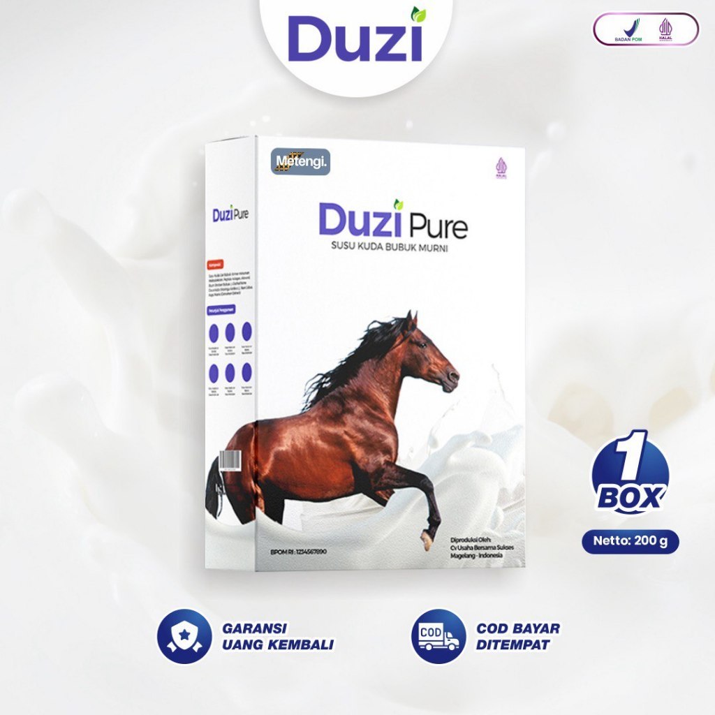 Duzi Pure Susu Kuda 100% Original