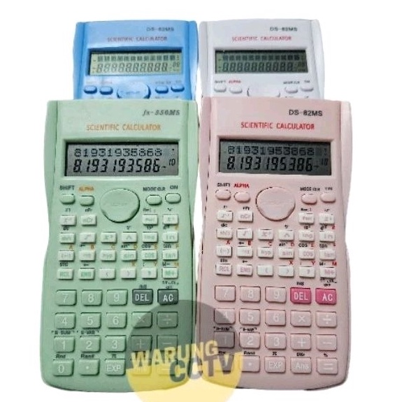 

KODE Y34C KALKULATOR SCIENTIFIC KENKO KK82MS calculator ilmiah anak sekolah sin cos tan 2 line baris 12 digit pink hijau biru