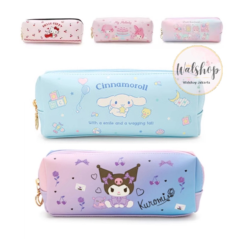 

KODE T74Q Walshop Tempat Pensil 2 Resleting Premium Sanrio Melody Cinnamoroll Kuromi Twin Stars TP2