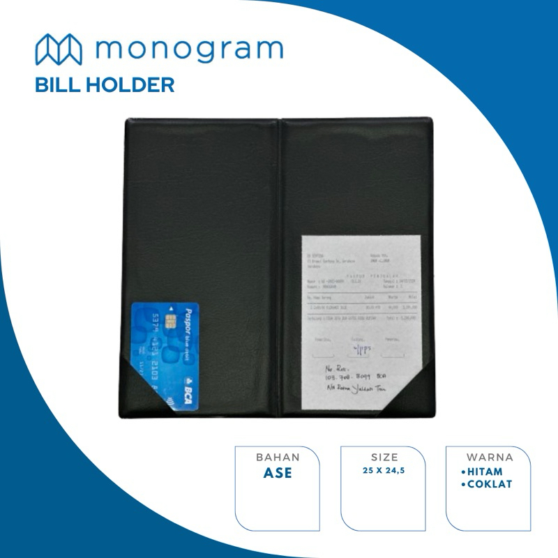 

Bill Cover resto / cafe / hotel polos ( tanpa magnet ) Bil Holder Restauranta READY STOCK