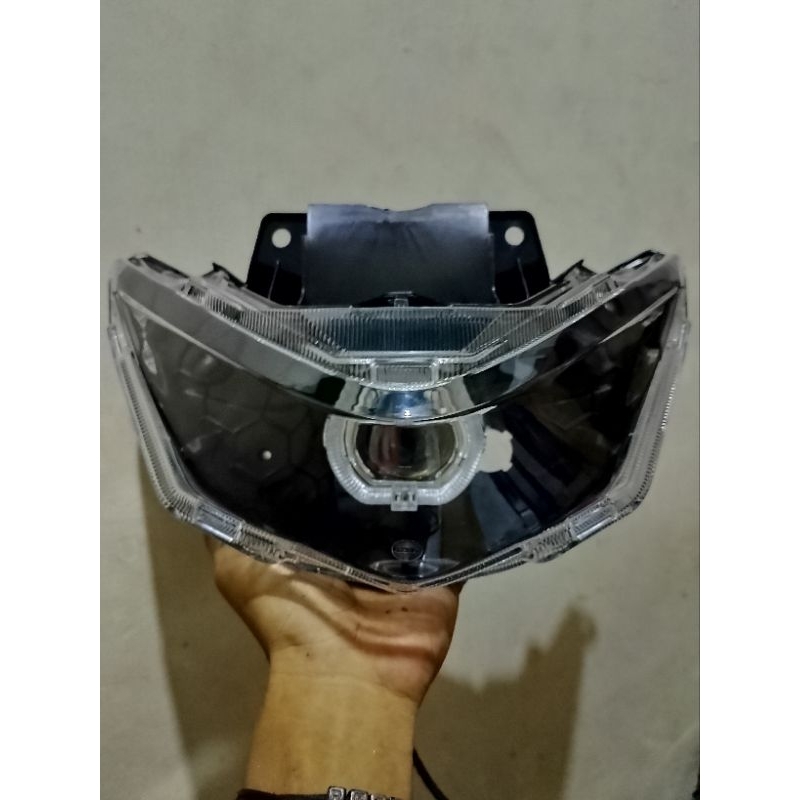 Headlamp Reflektor Lampu Depan Plus Mika Kaca Lampu Depan Beat Duluxe 2020 2021 2022 2023 Beat Stree