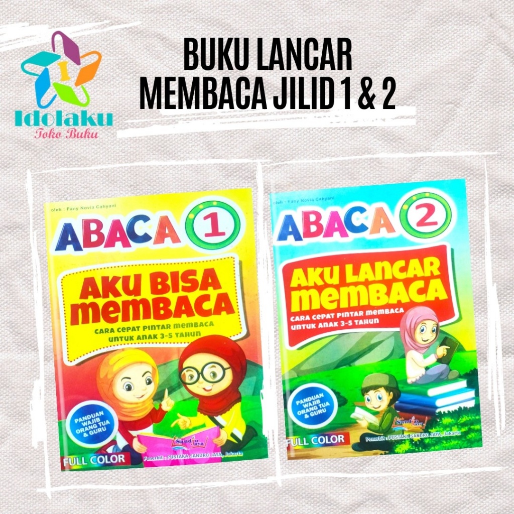 Buku ABACA 1 dan 2 Aku Lancar Membaca Cara Cepat Pintar Membaca