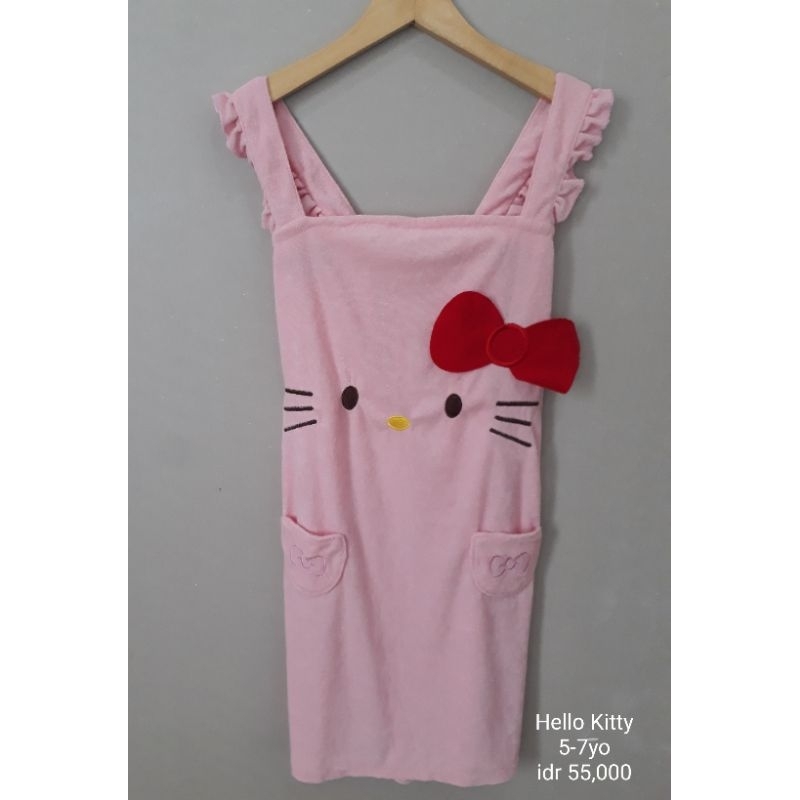 Hello Kitty Bathrobe, Hello Kitty Swimming Robe, Handuk Renang Hello Kitty, Jubah mandi Hello Kitty,