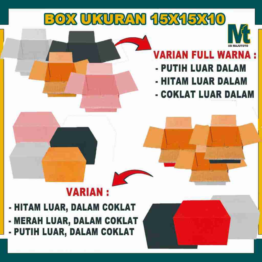 

(PAKET 5 PCS) Box 15x15x10 Cm / Box Packing A 1/ Kardus Polos