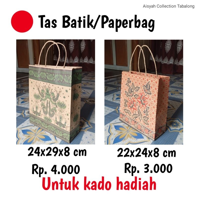 

Paperbag batik free kartu ucapan untuk hadiah / kado