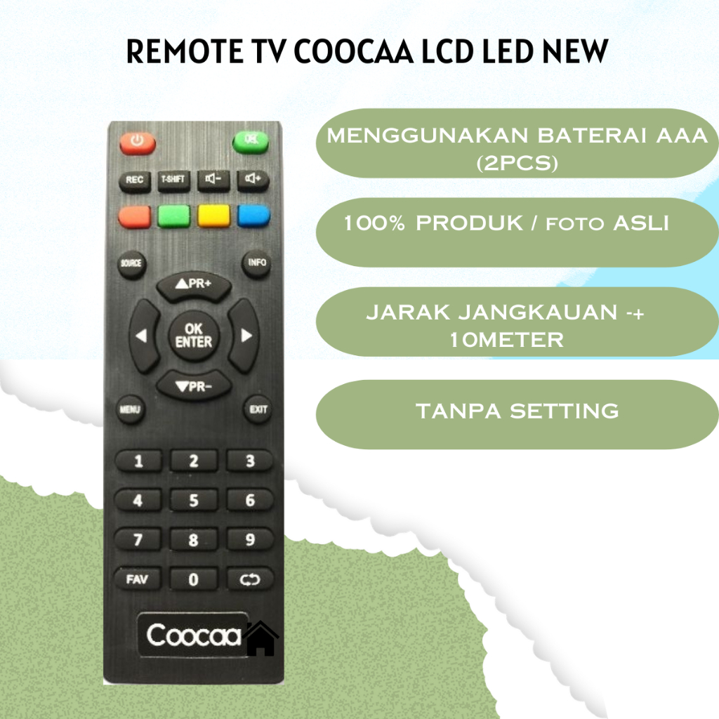 REMOTE TV COOCAA LCD/LED NEW MINI