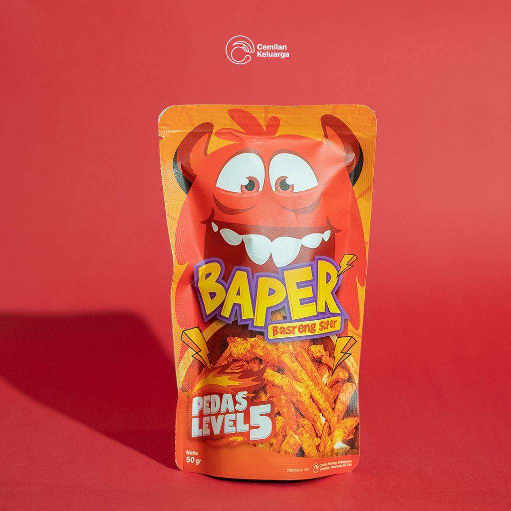 

Basreng Super Baper poll – 50 Gr (Cemilan Viral) Pedas Level 5