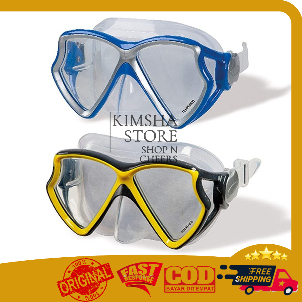 Intex Silicon Aviator Pro Masks Kacamata Renang Selam Swimming Goggles Diving