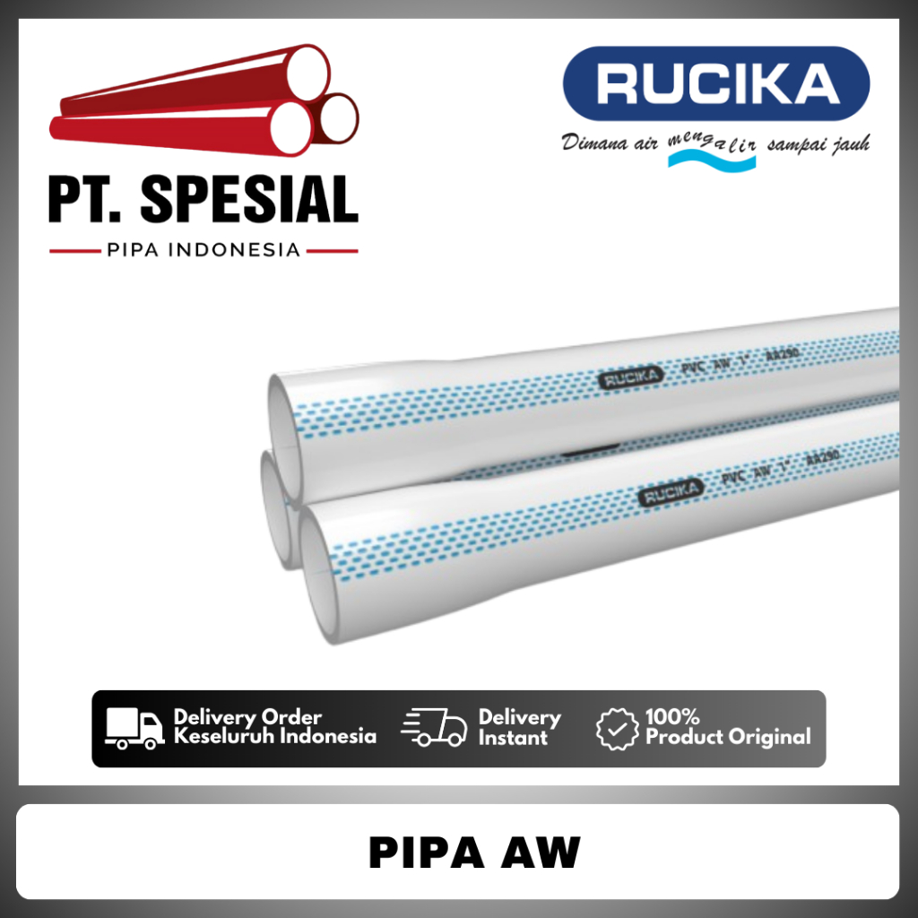 Pipa PVC AW Standard Rucika 6 inch Pipa PVC Rucika -12